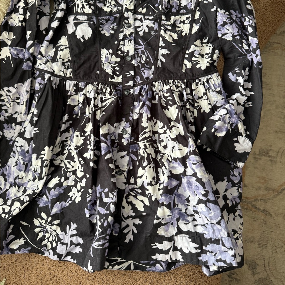 Anthropologie Corset Shirt Dress - Picture 3 of 8